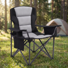 Heavy Duty Camping Chair with Cooler Storage – Single or Twin Pack - 1