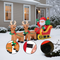 8 Feet Christmas Decoration Christmas Inflatable Santa Rides Sled