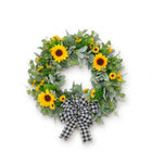 SUNFLOWER WREATH FOR FRONT DOOR – SUMMER FLORAL PORCH DÉCOR - 1