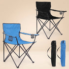 2 Pack Folding Camping Chairs with Cup Holders & Carry Bags - 1