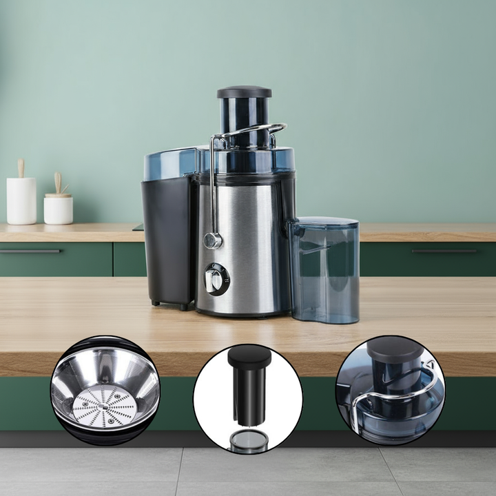 1000W Centrifugal Juicer Juice Extractor with 2 Speeds 3.6in Wide Feed Chute 17Oz Juicer Cup 54Oz Pulp Collector Electric Juicer for Fruits Vegetables