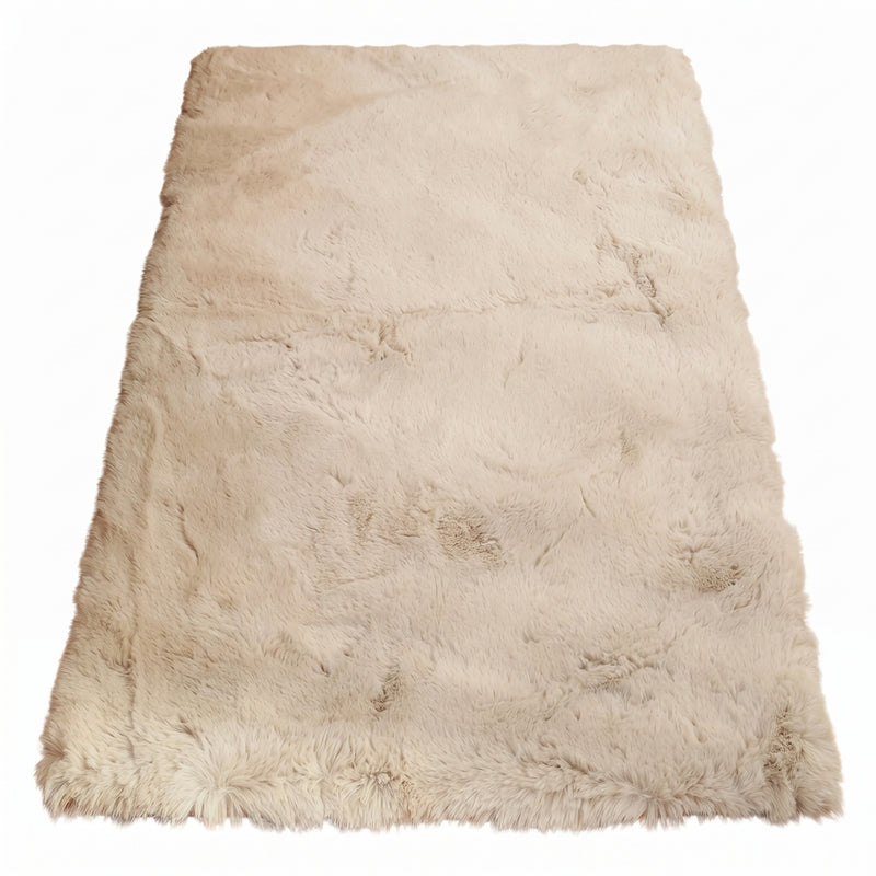 Faux Rabbit Fur Shaggy Rug – Ultra Soft Fluffy Machine Washable Area Rug for Bedroom, Living Room & Teen Room - 1