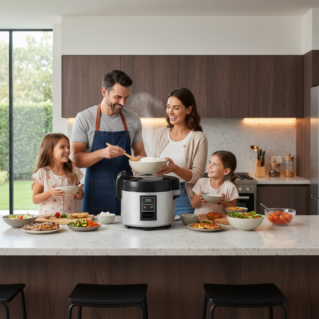 VEVOR Commercial Rice Cooker 45-Cup Non-Stick Pot 9L 12H Keep Warm Restaurant