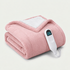 Heated Throw Blanket – Flannel & Sherpa, 6 Heat Levels - 1