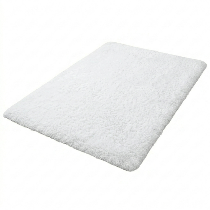 Faux Rabbit Fur Shaggy Rug – Ultra Soft Fluffy Machine Washable Area Rug for Bedroom, Living Room & Teen Room - 1