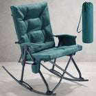 Oversized Folding Rocking Camping Chair with Padded Comfort & Portable Design - 1