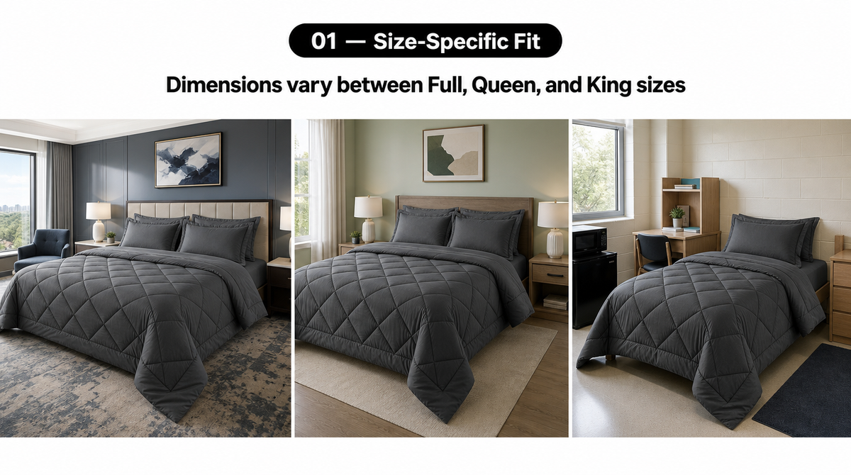 7-Piece Comforter Set with Sheets – Down Alternative Fill -  limitations image 1