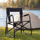 ROCKING CAMPING CHAIR – FOLD-FLAT CHAIR WITH CUP HOLDER - 1