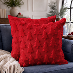 Christmas Pillow Covers 18x18 – Decorative Set of 2 - 1