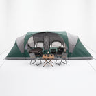10–12 PERSON WATERPROOF CABIN CAMPING TENT WITH ROOM DIVIDERS, RAINFLY & CARRY BAG - 1