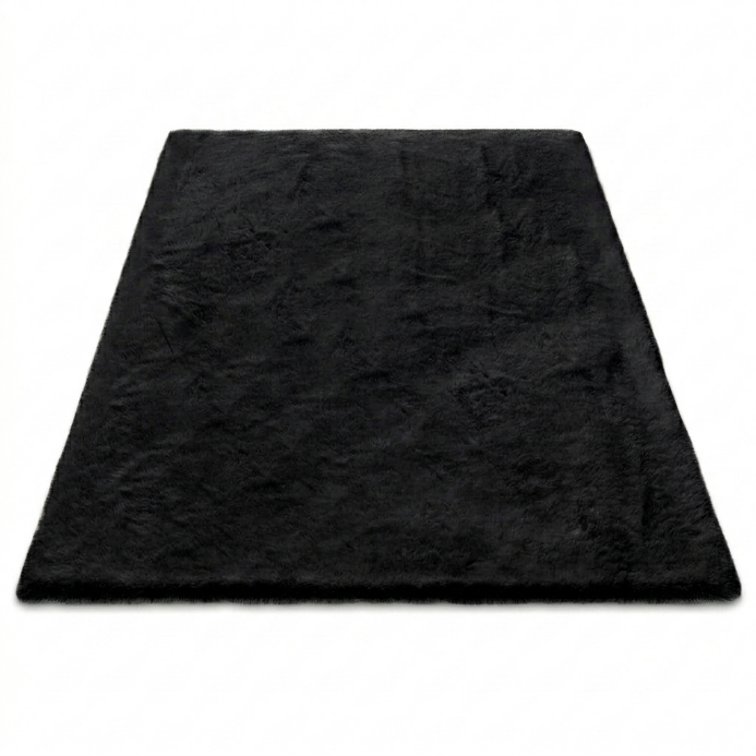 Faux Rabbit Fur Shaggy Rug – Ultra Soft Fluffy Machine Washable Area Rug for Bedroom, Living Room & Teen Room - 1