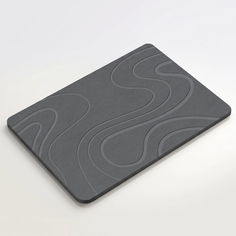 STONE BATH MAT – QUICK-DRY DIATOMACEOUS EARTH SHOWER MAT - 1