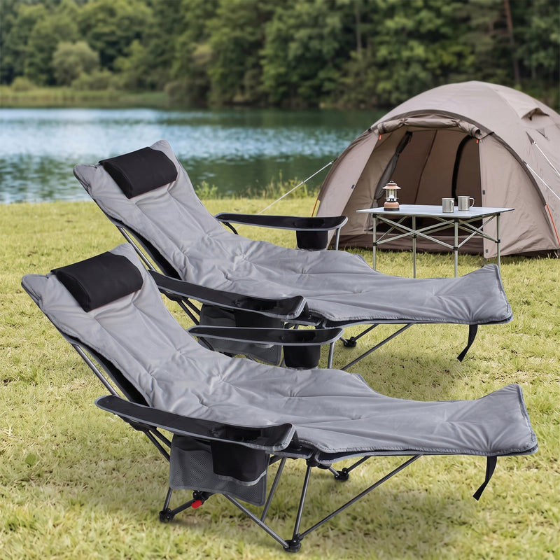 Premium Reclining Outdoor Camping Chair – Adjustable Comfort Seat - 1
