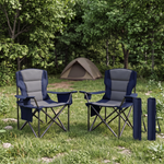 Heavy Duty Camping Chair with Cooler Storage – Single or Twin Pack - 1