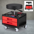 360° Swivel Pneumatic Mechanic Stool — 300–330 lbs Capacity, Padded Seat | Trufairs - 1