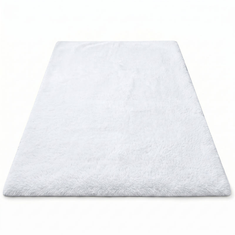 Faux Rabbit Fur Shaggy Rug – Ultra Soft Fluffy Machine Washable Area Rug for Bedroom, Living Room & Teen Room - 1