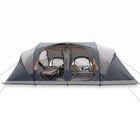 10–12 PERSON WATERPROOF CABIN CAMPING TENT WITH ROOM DIVIDERS, RAINFLY & CARRY BAG - 1