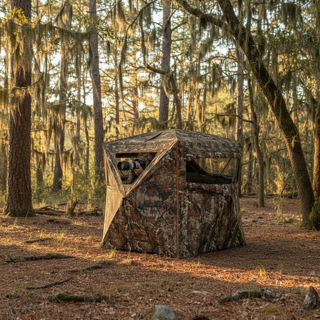 5-in-1 Detachable Hunting Blind with Skylight – Spacious Pop-Up Deer & Turkey Blind for 2-3 People | Camouflage | Trufairs