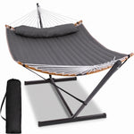 2-Person Hammock with Adjustable-Height Stand, Pillow & Carrying Bag - 1