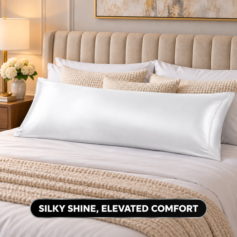 Body Pillowcase – Satin or Mulberry Silk, 20 x 54 in - 1