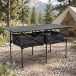 Aluminum Folding Camping Table – Portable Roll-Up with Carry Bag - 1