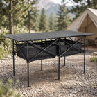 Aluminum Folding Camping Table – Portable Roll-Up with Carry Bag - 1