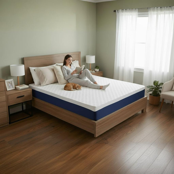 All Season Reversible Hypoallergenic Cooling Mattress Topper, Queen Size, 2 inch Foam