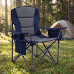Heavy Duty Camping Chair with Cooler Storage – Single or Twin Pack - 1
