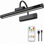 Battery Operated Picture Light – Rechargeable LED with Remote & Timer - 1
