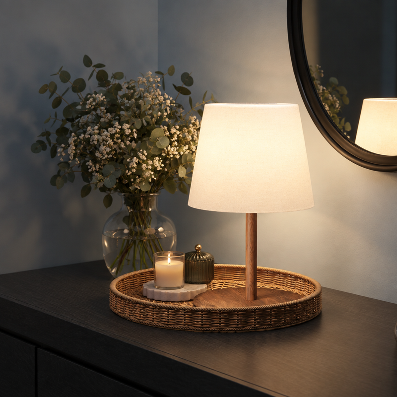 CORDLESS TABLE LAMP – RECHARGEABLE & WATERPROOF FOR SHOWER, BATHROOM AND OUTDOOR USE - 1