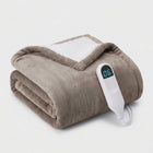 Heated Throw Blanket – Flannel & Sherpa, 6 Heat Levels - 1