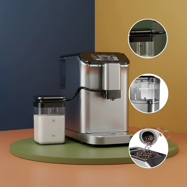 Fully Automatic Espresso Machine 20 Bar with Auto Milk Frother & Grinder
