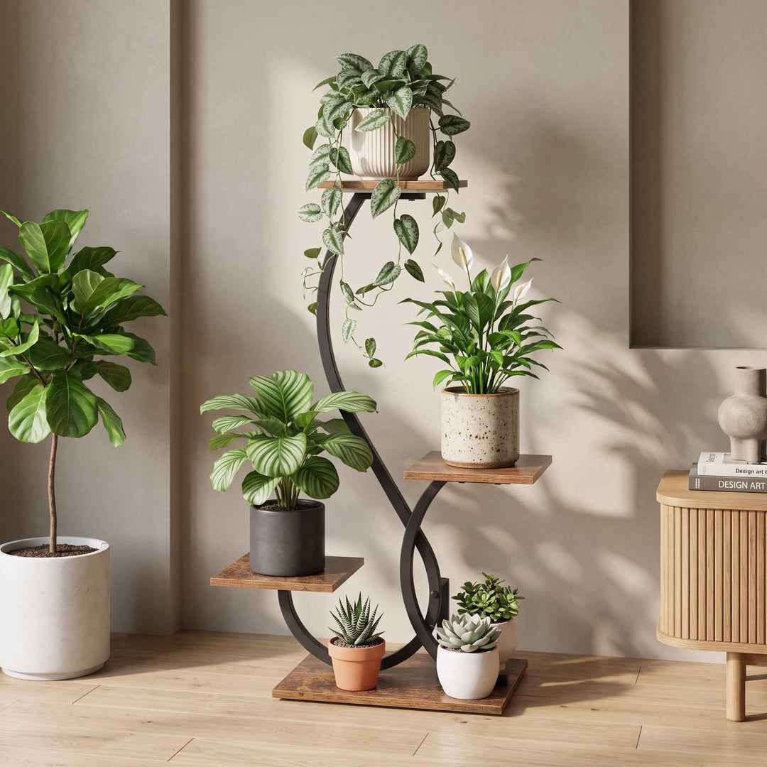PLANT STAND WITH GROW LIGHTS – MULTI-TIER INDOOR SHELF