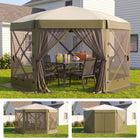 Vevor 12x12 Pop-Up Screen Tent Gazebo – 6-Sided Mesh Shelter with Carry Bag (8–10 People) - 1