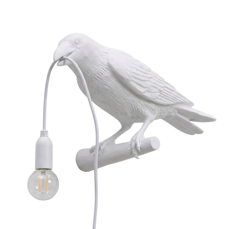 Gothic Raven Lamp – Dark Academia Table Light - 1