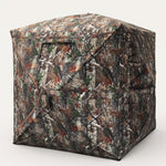 Hunting Blind with Floor Mat, 360 Degree See Through Ground Blind with Carrying Bag, 2/3/4 Person Pop Up Camouflage Tent Portable Concealed Shelter - 1