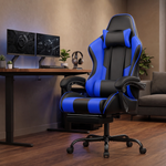 GAMING CHAIR WITH FOOTREST – LUMBAR SUPPORT & 360° SWIVEL - 1