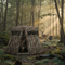 360° One Way See-Through Ground Hunting Blind – Camouflage Deer & Turkey Hunting Blind with Fiberglass Poles and Carrying Bag | Trufairs