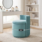 Swivel Accent Chair with Storage, 360 Degree Velvet Small Accent Chair, No Assembly Comfy Bedroom Chair for Living Room, Reading, Dressing Room - 1