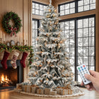 PRE LIT CHRISTMAS TREE – COLOR CHANGING LED LIGHTS WITH REMOTE CONTROL - 1