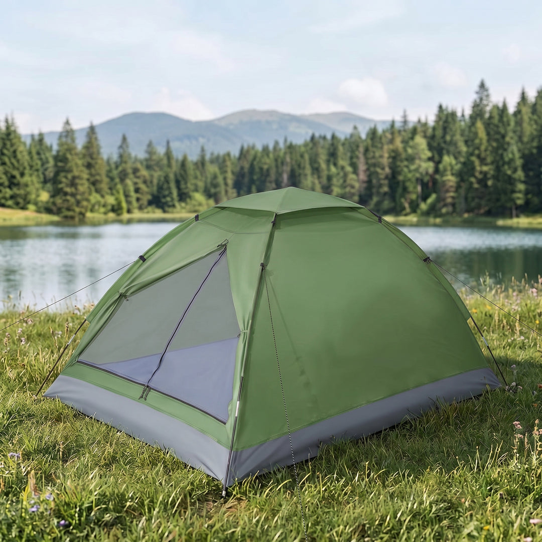 2-4 PERSON LIGHTWEIGHT BACKPACKING DOME CAMPING TENTS - 1