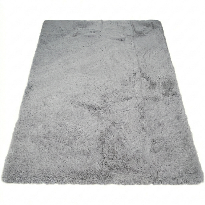 Faux Rabbit Fur Shaggy Rug – Ultra Soft Fluffy Machine Washable Area Rug for Bedroom, Living Room & Teen Room - 1