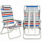17" Big & Tall Oversized Beach Chairs 2-Pack – Heavy Duty Folding Outdoor Seating - 1