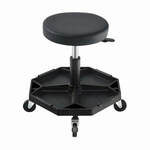 360° Swivel Pneumatic Mechanic Stool — 300–330 lbs Capacity, Padded Seat | Trufairs - 1