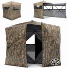 SucceBuy Hunting Blind, 270° & 360° See Through Ground Blind, 2-3 Person / 3-4 Person Pop Up Deer Blind for Hunting with Carrying Bag, Portable Tent - 1