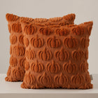 DECORATIVE PILLOW COVERS – 3D PUMPKIN SET OF 2 - 1