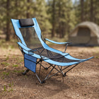 Premium Reclining Camping Chair with Footrest & Headrest – 4-Position Adjustable Recline - 1