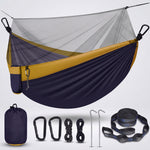 Camping Hammock with Mosquito Net – 1-2 Person, Nylon - 1