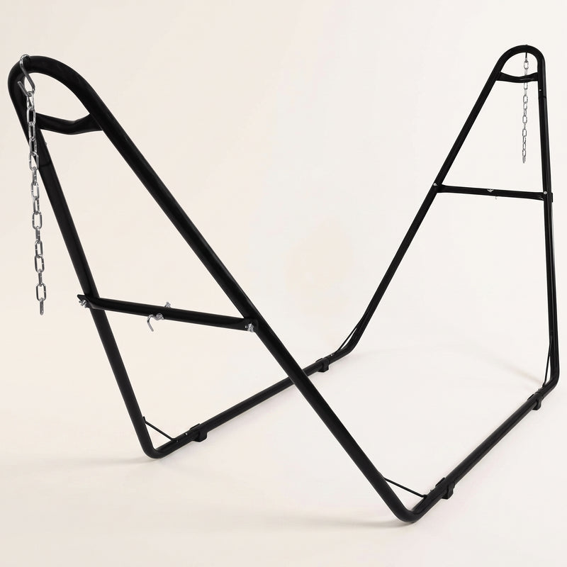 Adjustable 9-14FT Heavy-Duty Hammock Stand – 550-660LBS Outdoor/Indoor Steel Frame - 1