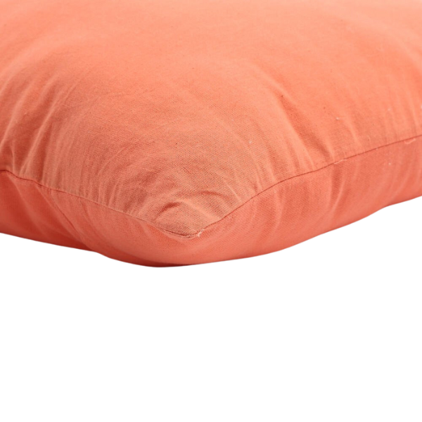 Vibrant Orange Handmade Indoor Outdoor Throw Pillow Cover - Premium 18" Cotton Accent